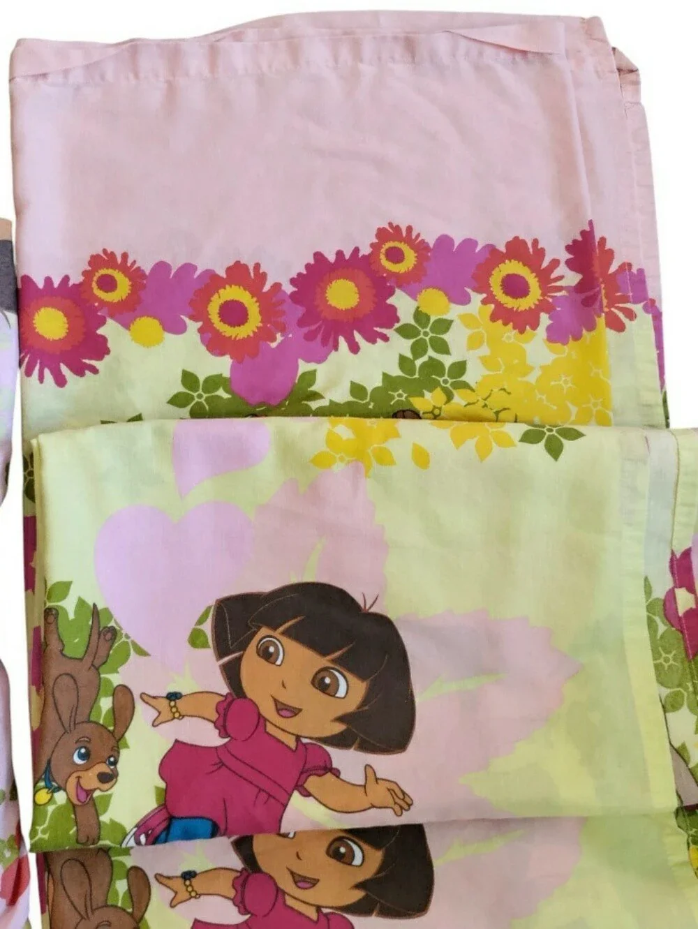 Vintage Y2K Dora The Explorer twin Sheet Set Nickelodeon Graphic Cartoon